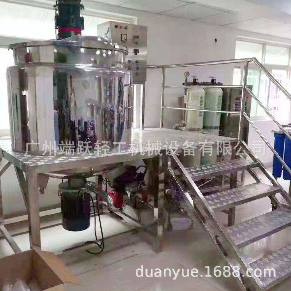 不锈钢加热均质搅拌锅洗发水沐浴露高剪切乳化搅拌锅混合罐工厂价