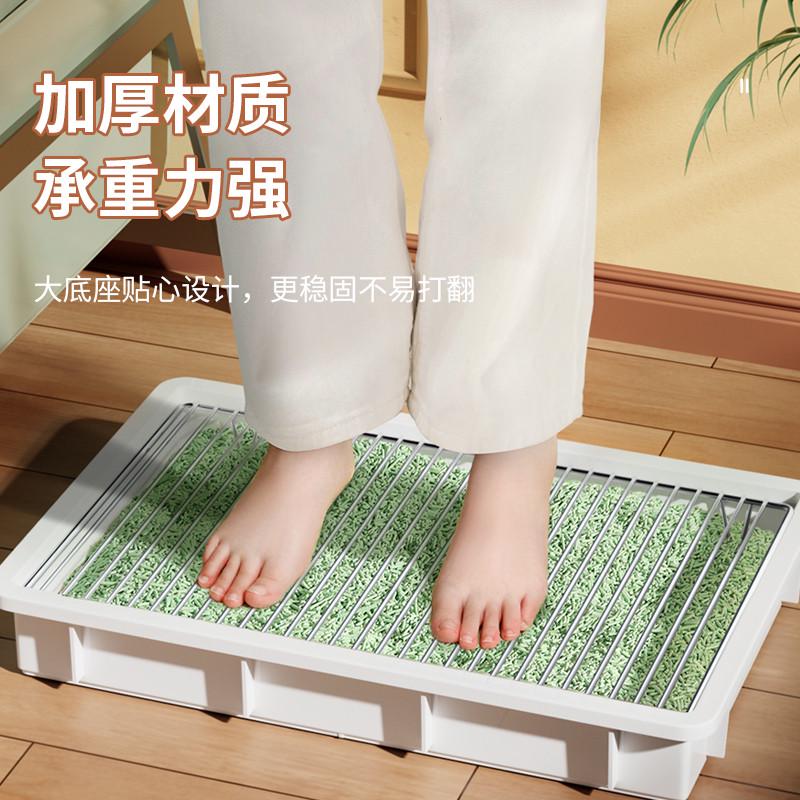 狗厕所不锈钢网架支撑架中小型犬尿盆防吃踩粪水洗便盆漏粪网