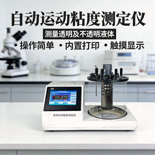 运动粘度测定仪润滑油机油柴油全自动石油粘度计油品分析测试仪
