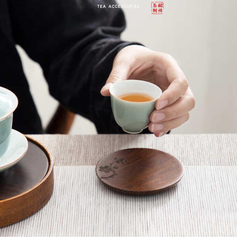 梅花重竹杯垫日式托盘茶杯托功夫茶具配件家用茶杯隔热垫茶艺杯垫,餐饮具,茶具礼盒,淘宝优惠券,粉丝福利购,淘宝优惠卷