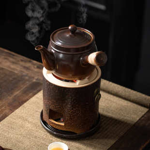 炭炉橄榄碳炉小火炉复古煮茶炉茶道禅意风炉木炭煮茶器家用烧水炉