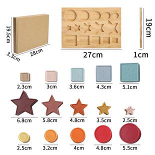 and Blocks Sorting Building Toys Montessori Set Stacking