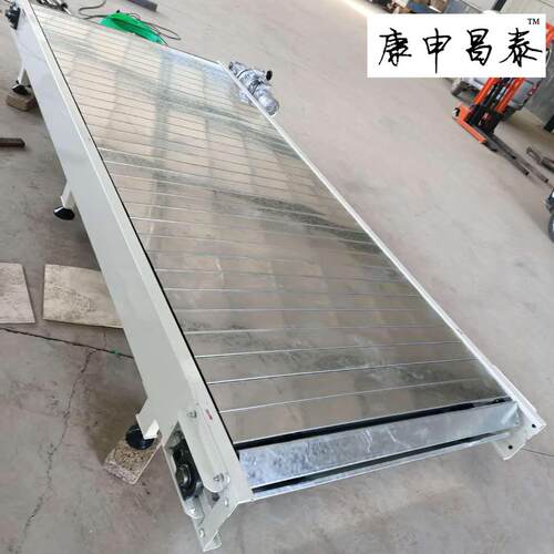 吨包链板传送带车间配套板链输送线物料提升机重型链板输送机
