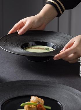 碟子寿司甜点牛个排平盘子大号意性家用盘cer创amic菜YDKbowl