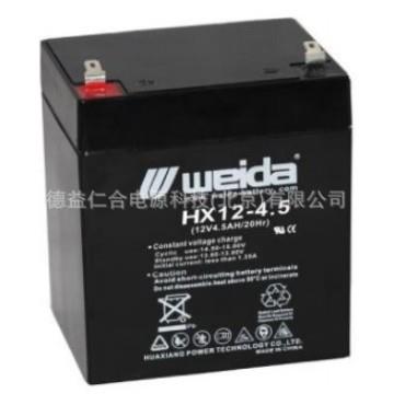 威达铅酸蓄电池/HX12-4/12V4AH4.5/5/7/7.5/9/10/12参考规格蓄电图片