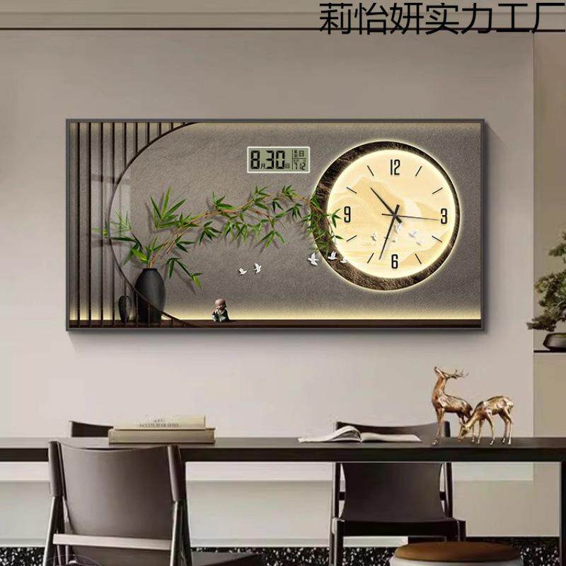 表箱画装饰万画年历遮挡配电箱客莉怡#572厅开带电钟表大尺寸关迎