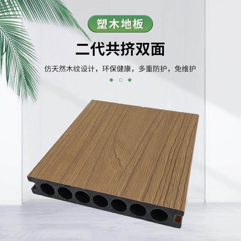 塑木地板户外露台地板防腐木防滑简易拼装庭院花园生态木栈道