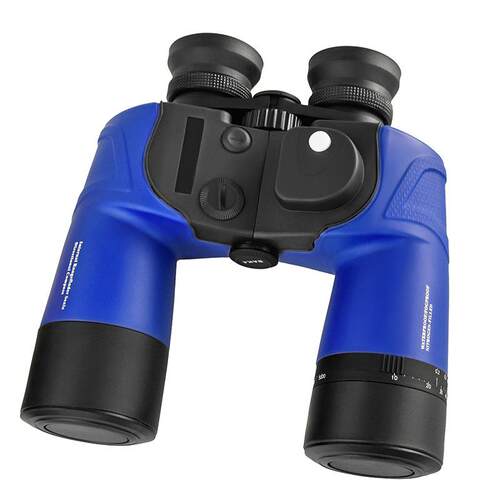 亚马逊新款充氮防水双筒望远镜BAK4高倍高清带罗盘红外测距望远镜