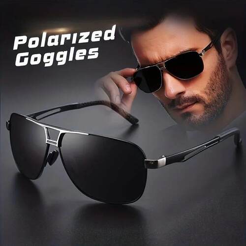 Fashion Gradient Sunglasses for Men Big Frame Pilot Sun Glas