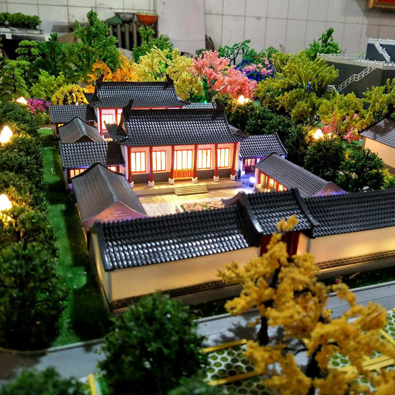 3D打印大型沙盘建筑模型厂房地形地貌建模房地产展厅模型来图定制