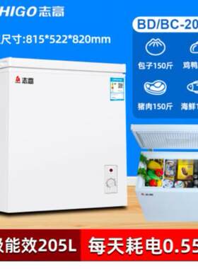 205literdeepfreezerAfrica跨境大型大冷柜冷冻大容量冰柜家用