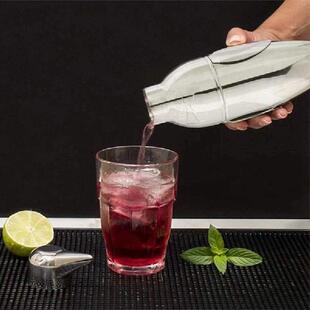 Penguin Mixer Shaker Bartender Drink Bar Cocktail Steel