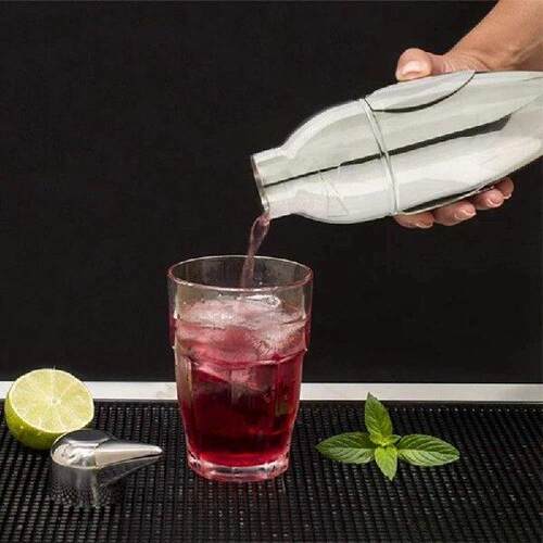 2X Cocktail Shaker, Penguin Steel Bar Bartender Drink Mixer