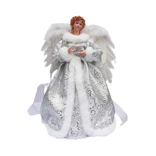 树顶圣诞节挂件发光树顶装饰圣诞树2025星圣诞天使装饰品灯饰