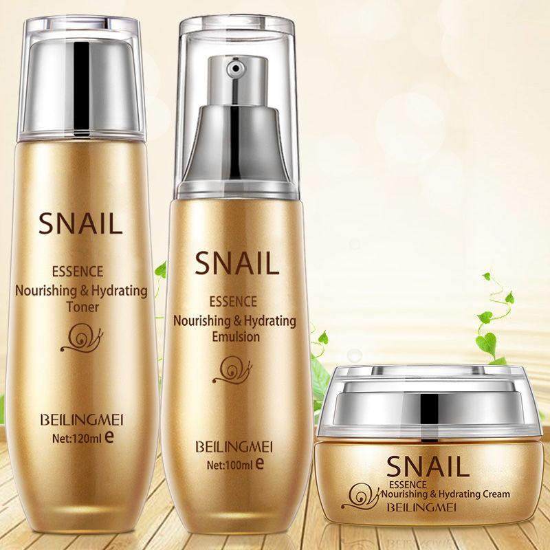 正品蜗牛水乳面霜爽肤水精华乳液补水保湿润肤霜化妆品护肤品套装