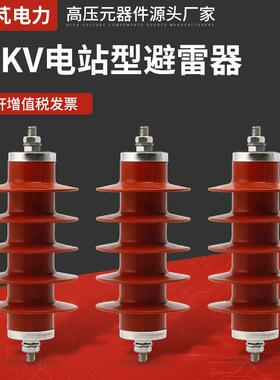 金属氧化锌避雷器10KV电站型避雷器HY5WZ-17-45氧化锌避雷器