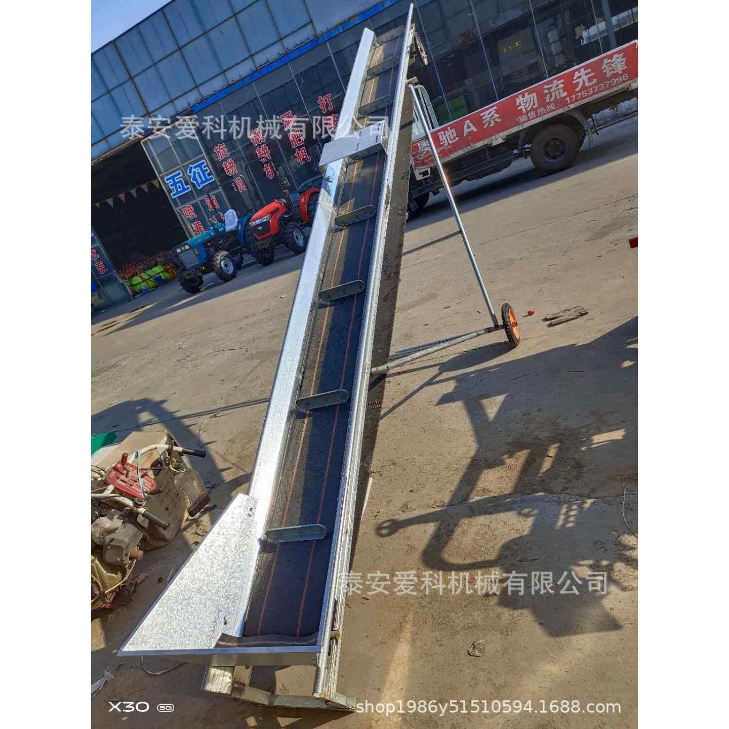 二相电3KW铜芯电机玉米上粒机上车上房顶实用型家用料仓用4-8米选