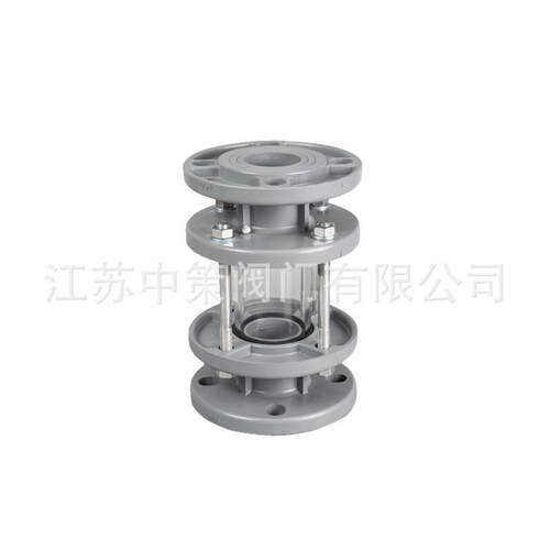玻EI300塑料料视镜UPVC法兰道视镜管JHEPVC塑料璃视镜塑视盅法兰