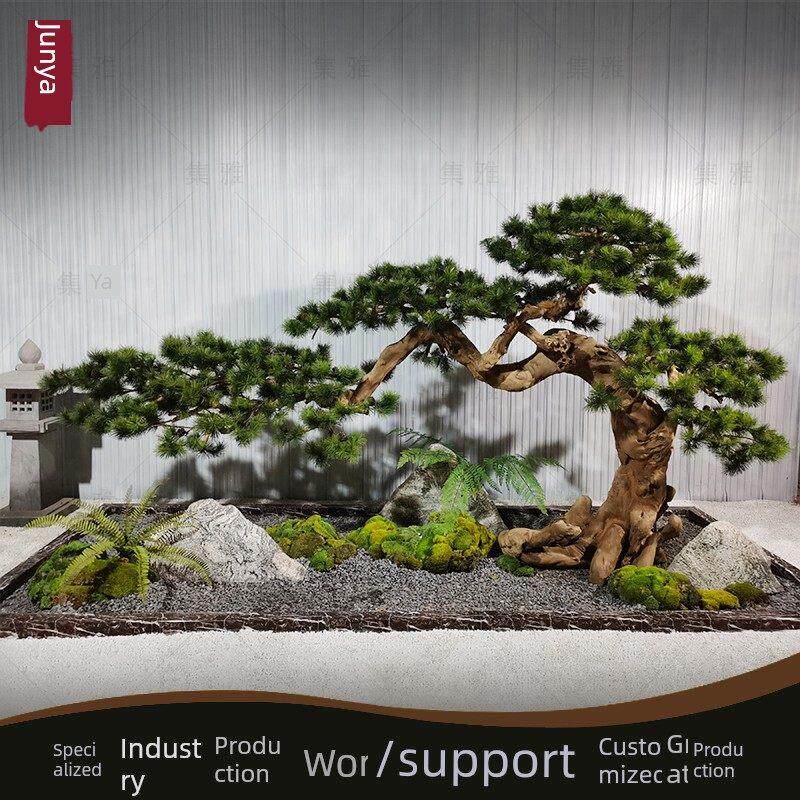 定制模拟松树迎松美松装饰景观树绿化植物美化假松树室内盆景装饰