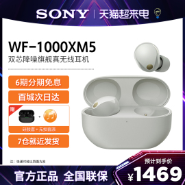 6期免息Sony/索尼 WF-1000XM5 真无线蓝牙耳机入耳式降噪豆