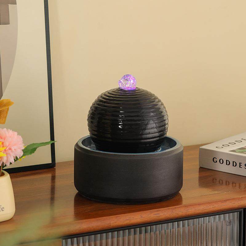 清泉流水摆件鱼缸循环水流水造景开业乔迁办公室桌面创意水缸摆件,家居饰品,流水摆件,淘宝优惠券,粉丝福利购,淘宝优惠卷