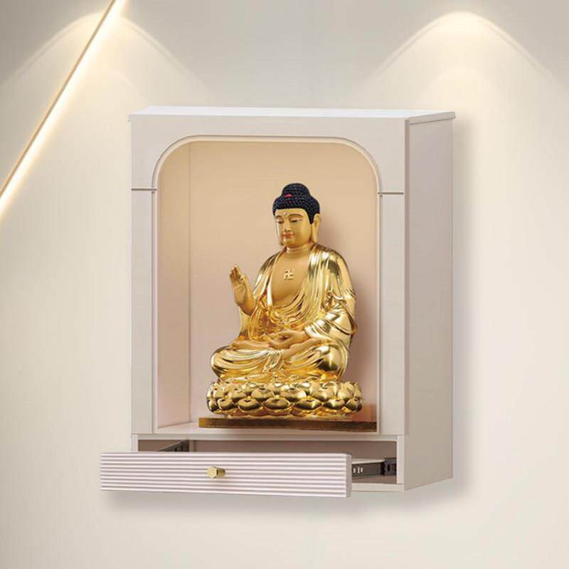 实木烤漆佛龛壁挂式神龛佛柜上墙菩萨供桌神台家用小型财神供奉台