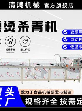 速冻山野菜前处理流水线 豆角秋葵漂烫杀青机 自动化笋尖加工设备