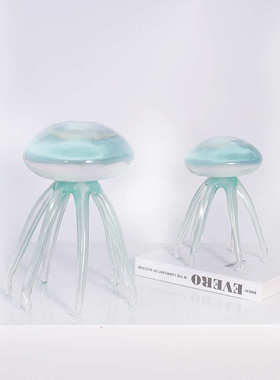 现代透明水母饰品 家居样板房售楼处直播间民宿别墅酒店软装摆件