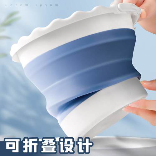 涮笔筒洗笔筒美术生专用水粉水桶硅胶水桶国画水桶可折叠毛笔水桶