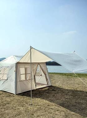 KL小屋脊充气帐篷户外露营便携式折叠野营过夜野外装备全套防雨