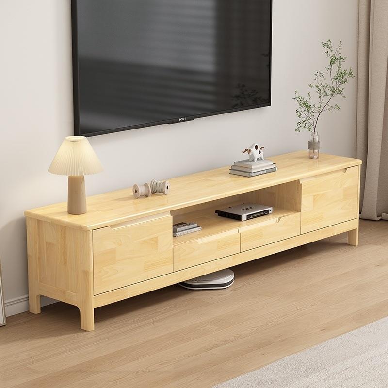 实木电视柜现代简约小户型1.2/1.5米尺寸客厅电视柜免安装整装