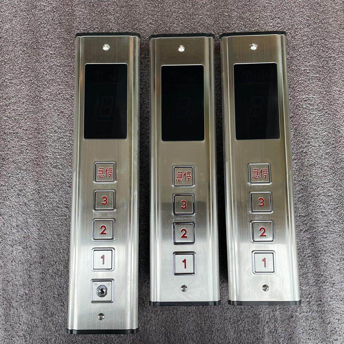送菜电梯配件 简易电梯控制盒 3层单速箱面板盒 餐梯按钮外呼盒图片
