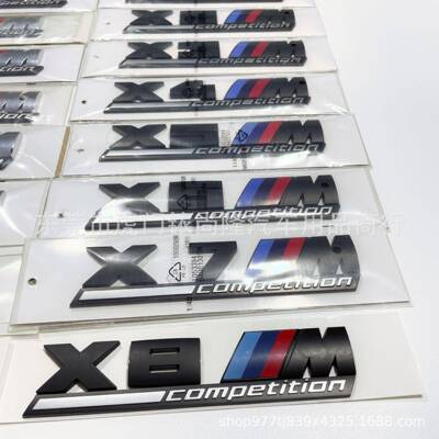 适用于BMW尾标改装黑色雷霆版M标志3系5系新X1X2X3X4X5X6X7X8车标