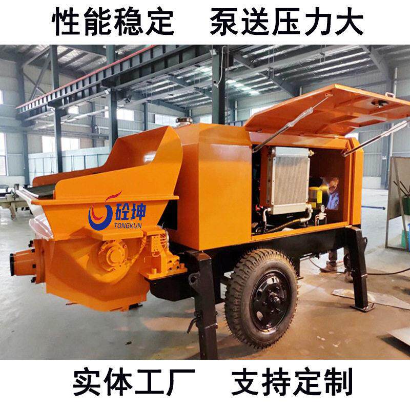 混凝土输送泵机电动/柴油混凝土泵在建筑中使用的小型混凝土泵车