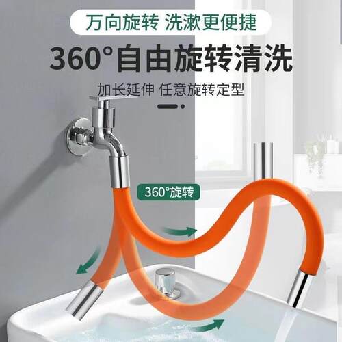 Kitchen faucet splash guard, extendable and bendable faucet