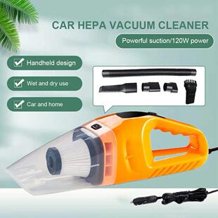 Powerful 120W Hoover Wet Car Dual Dry Mini Dust Use