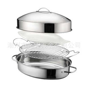 430食品级加厚不锈钢蒸锅家商用蒸鱼锅汤蒸锅椭圆清蒸锅炊具锅具