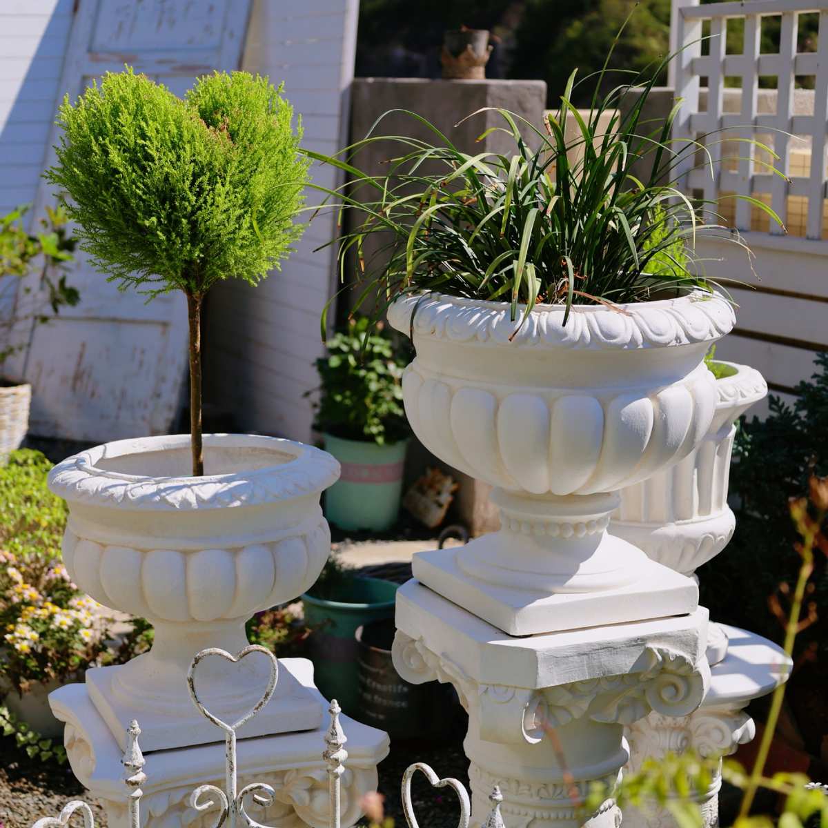 外贸厂家直销批发欧式罗马柱罗马南瓜花盆庭院花园装饰摆件工艺品