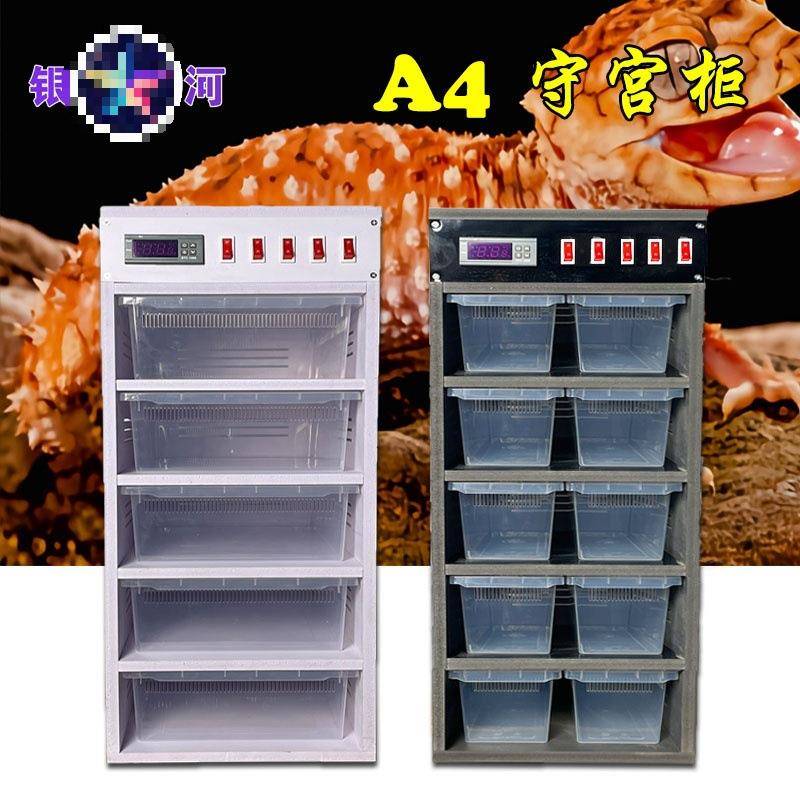 银河爬柜PVC柜子A4A6守宫饲养繁殖肥瘤尾蛇柜加热保温抽屉盒