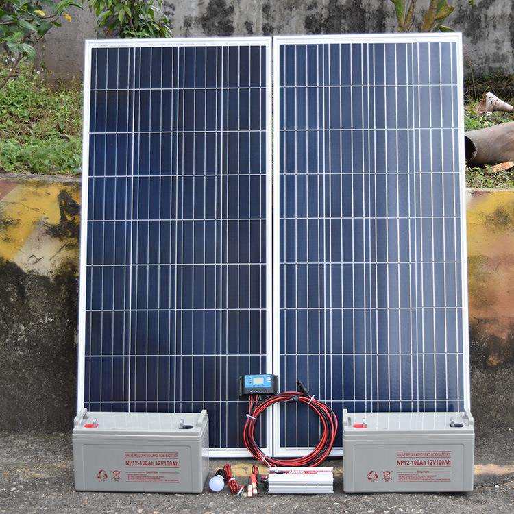 太阳能板发电系统家用家用太阳能发电机220V全套小型户外