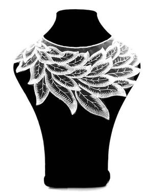 【天猫甄选】手工装饰DIY女花边胸花涤光丝刺绣领花网底绣花衣领