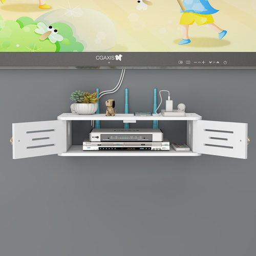 wifi路由器墙壁书桌收纳置物架