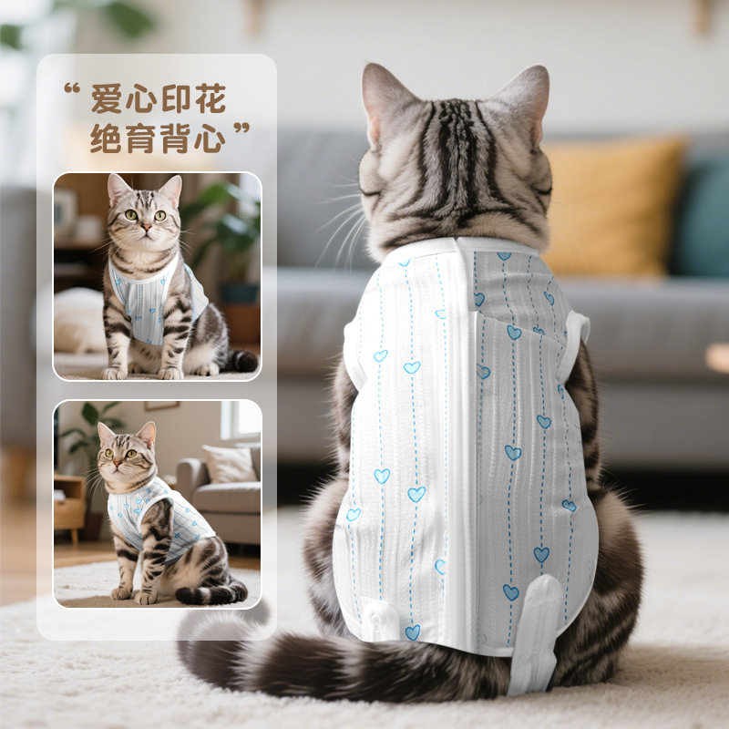宠物猫猫咪猫咪绝育绝育生理裤