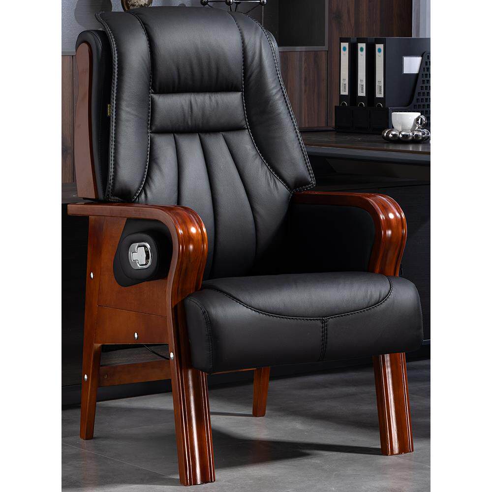 老板椅实木真皮办公椅可躺电脑椅商务办公室椅子高端会议椅