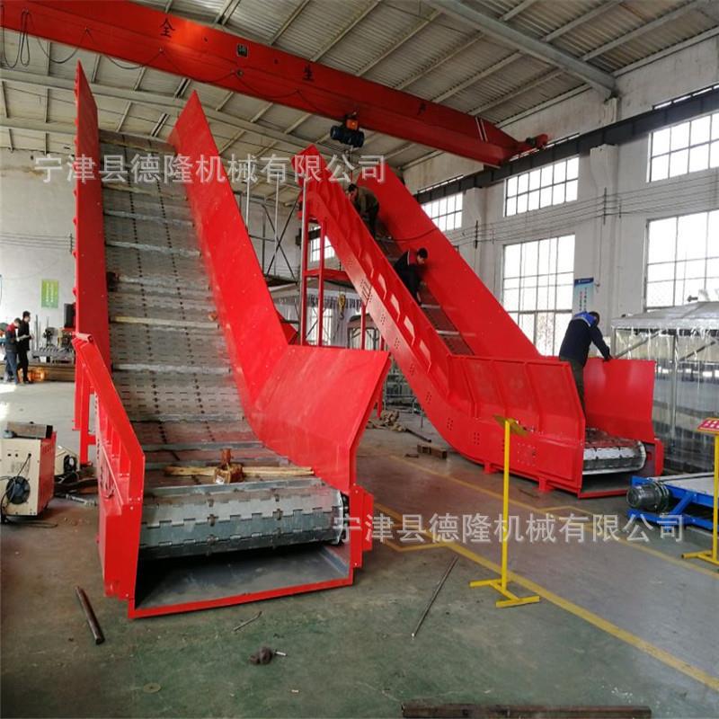 不锈钢输送链板大滚珠链板输送带红色重型链板生产线
