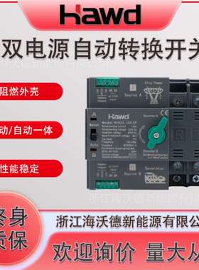 毫秒级双电源自动转换开关切换不断电2p125A3p4p220v家用32A80A