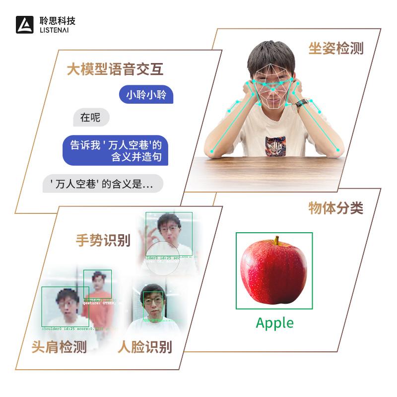 聆思CSK6中英文字转语音TTS合成语音播报手势人脸识别跟拍开发板