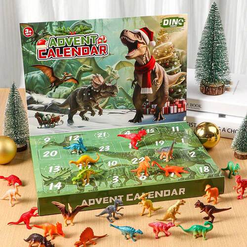 Advent Calendar Dinosaur Toys 24 Days Countdown Calendar to