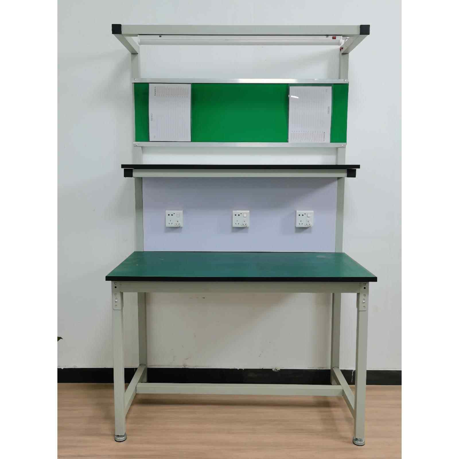 双层脑防静电工作台带833灯操作台车子间电维台修包装配检验桌抽