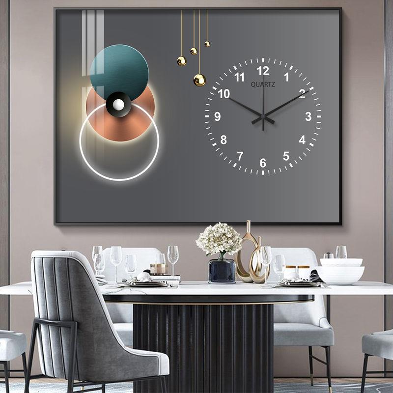 免打孔轻奢电箱5kaP3Skn装饰带钟表配电箱简遮表挡电闸开关盒创意